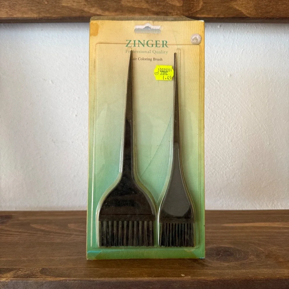 2pc Zinger Professional Hair Coloring Brush Set 2pc Salon Dye Applicator Brushes